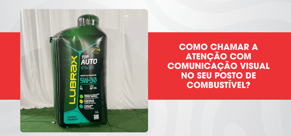 replica inflavel para posto de combustivel